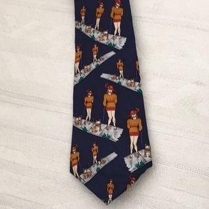 Navy Silk Tie